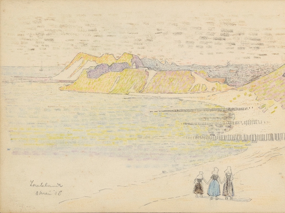 Zeegezicht bij Zoutelande, Jan Heyse, 1908 Particuliere collectie 