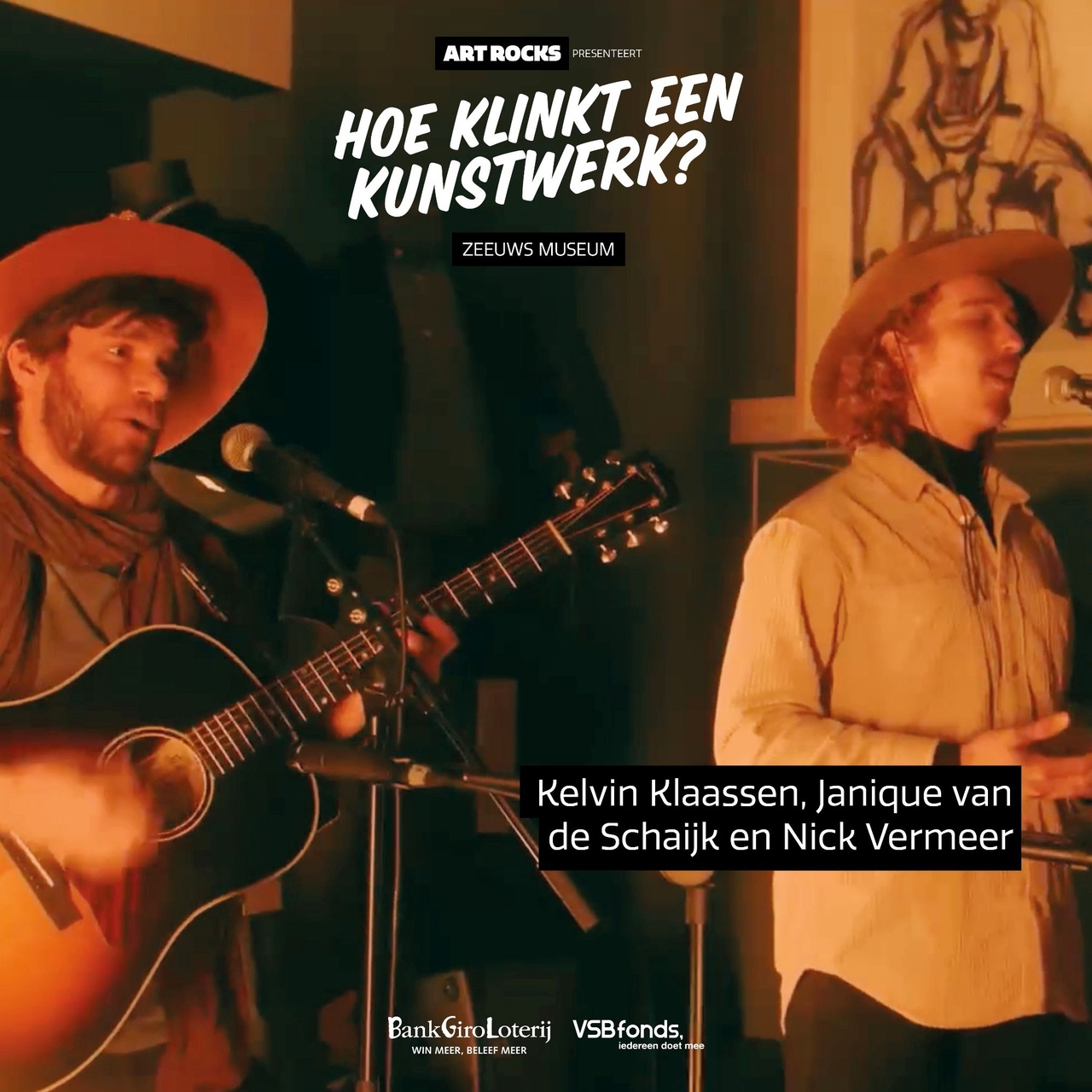 Winnaar Art Rocks Zeeuws Museum artiest - Kelvin Klaassen, Janique van de Schaijk en Nick Vermeer 