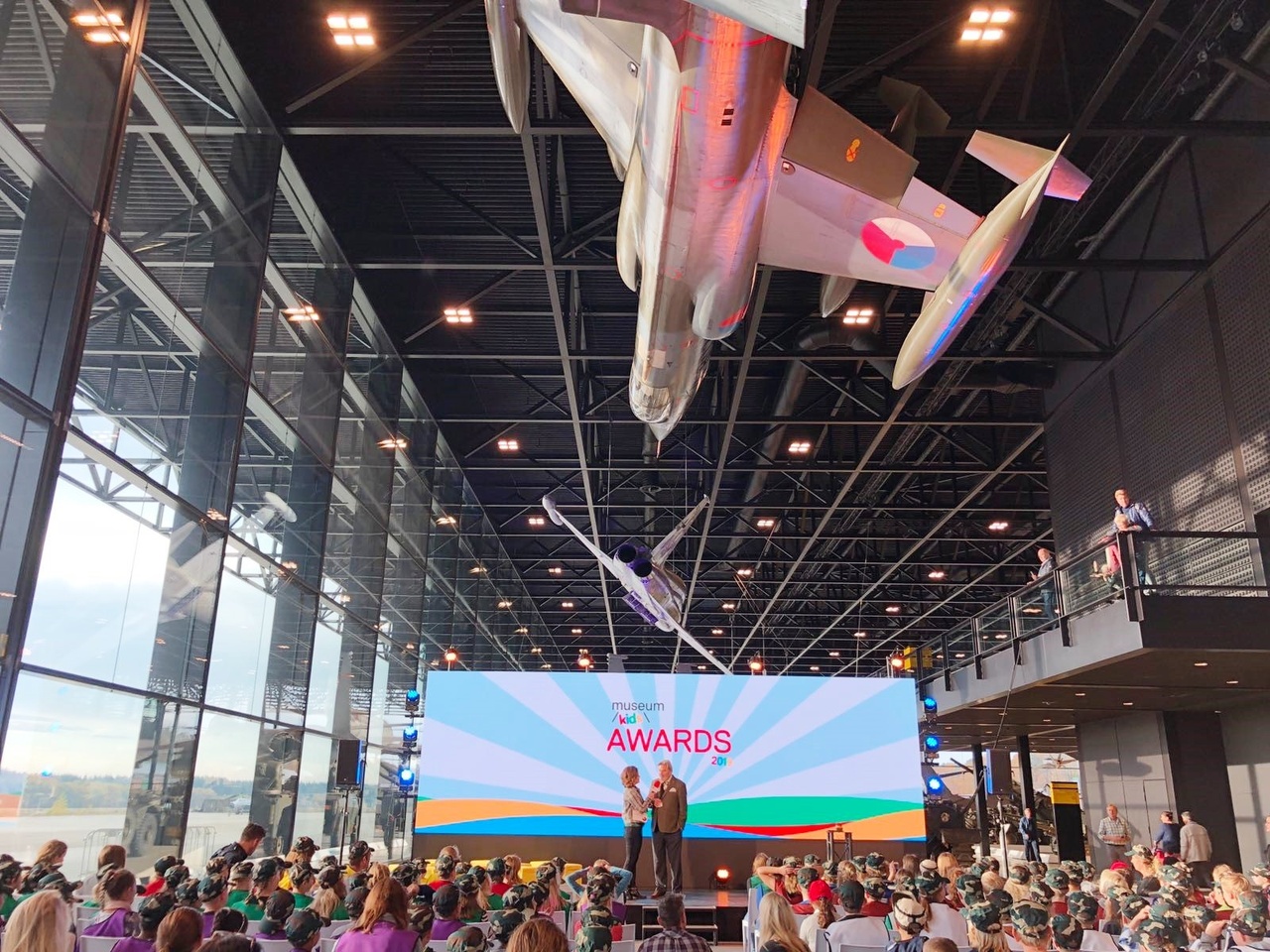 Feestelijke uitreiking van de Museumkids Awards 2019 in het Nationaal Militair Museum in Soesterberg