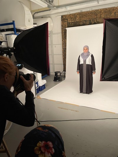 Opname tijdens de fotoshoot in voorbereiding op de presentatie tijdens DDW 2022.