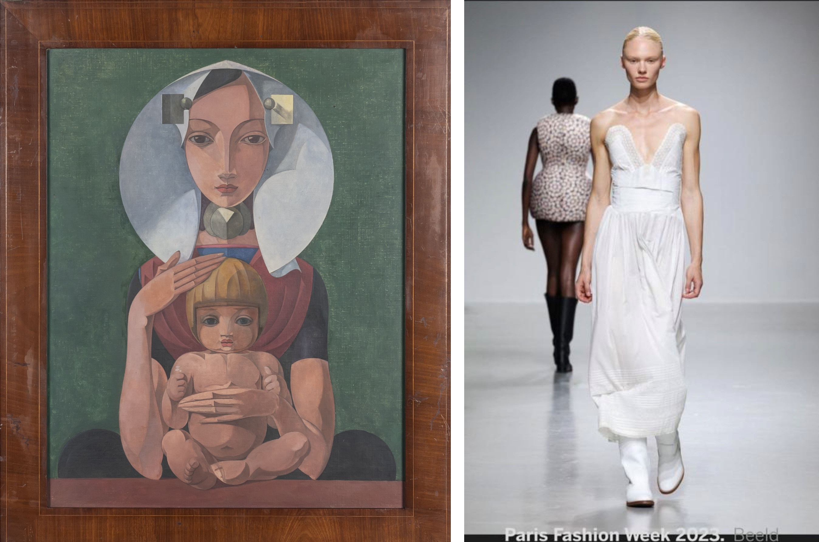 links: Aankoop Jan Heyse, Zuid-Bevelandse Madonna met kind