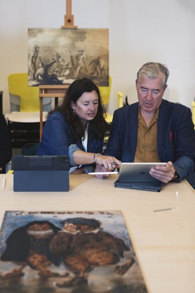 Workshop iPad tekenen door Nanda Runge bij Adriaen van de Venne - foto Viorella Luciana