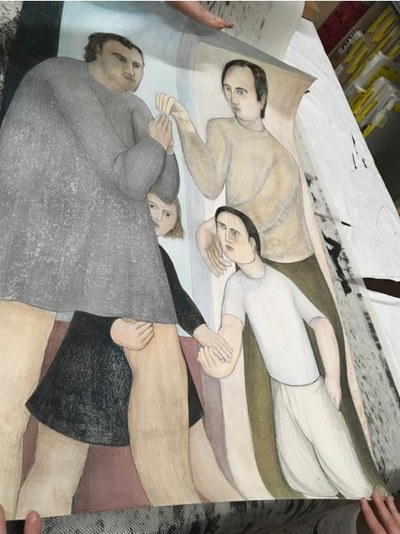 Schilderij Jan Peter Muilwijk, Gezin